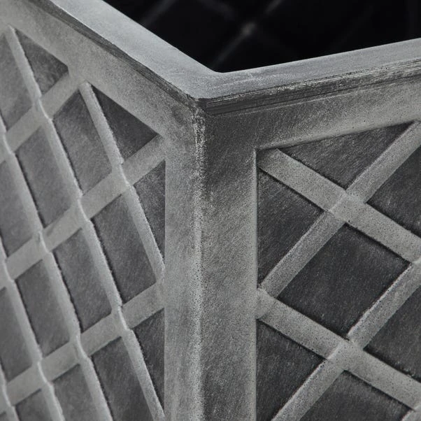Square Grey Lazio Planter 3 Square Grey Lazio Planter - Image 3