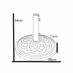 Bronze Antique Scroll Concrete 13kg Parasol Base 5 Bronze Antique Scroll Concrete 13kg Parasol Base -Tower Garden Outlet Store 1000112757 alt09