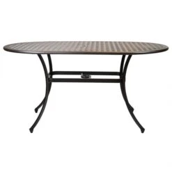 Oval 6 Seater Black And Bronze Dining Set -Tower Garden Outlet Store 1000162668 alt03