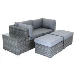 Multifunctional 2 Seater Grey Lounger Set -Tower Garden Outlet Store 1000162687 alt04