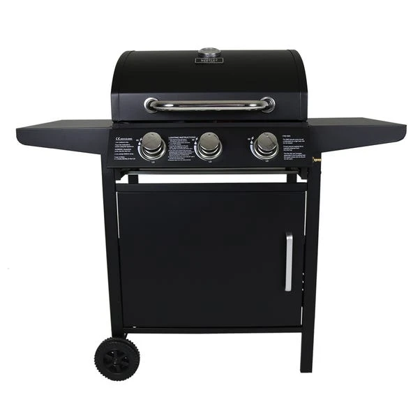 Charles Bentley Steel 3 Burner Gas BBQ 4 Charles Bentley Steel 3 Burner Gas BBQ - Image 4
