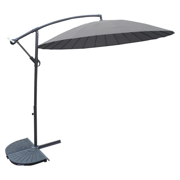 3m Shanghai Grey Cantilever Parasol 2 3m Shanghai Grey Cantilever Parasol - Image 2