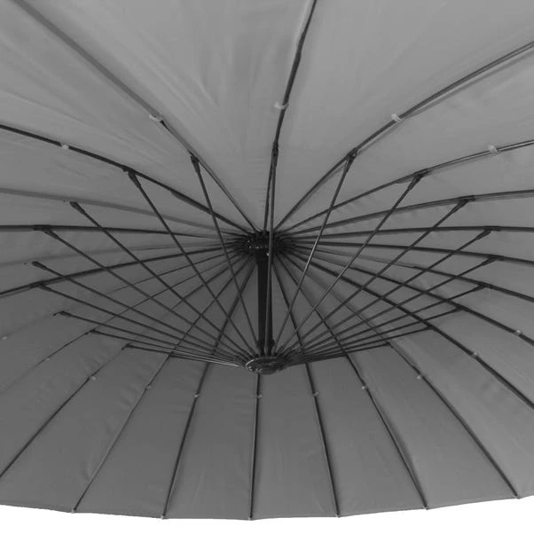 3m Shanghai Grey Cantilever Parasol 3 3m Shanghai Grey Cantilever Parasol - Image 3