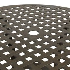 Cast Aluminium 4 Seater Round Bronze Dining Set -Tower Garden Outlet Store 1000184328 alt02