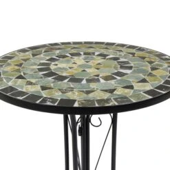Blue Mosaic Bistro Set -Tower Garden Outlet Store 1000184366 alt01