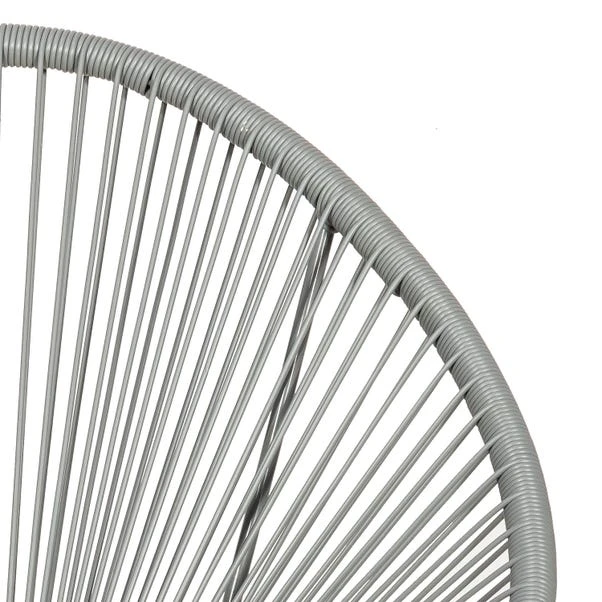 Monaco 2 Seater Grey Egg Chair Bistro Set 5 Monaco 2 Seater Grey Egg Chair Bistro Set - Image 5