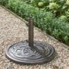 Bronze Antique Scroll Concrete 13kg Parasol Base