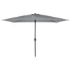 3m X 2m Light Grey Rectangular Crank Parasol