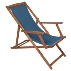 Teal Wooden Deck Chair -Tower Garden Outlet Store 30597377 alt01
