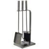 Ivyline Pewter 3 Piece Fireside Set