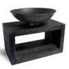 Ivyline Granite Firebowl And Rectanglular Base