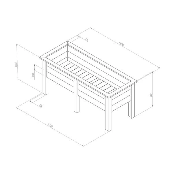 Deep Root Planter 1.8m 3 Deep Root Planter 1.8m - Image 3