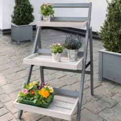 Florenity Folding Plant Pot Shelf -Tower Garden Outlet Store 30601057