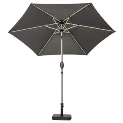 2.5m Brushed Aluminium Crank And Tilt Parasol -Tower Garden Outlet Store 30649986 alt05