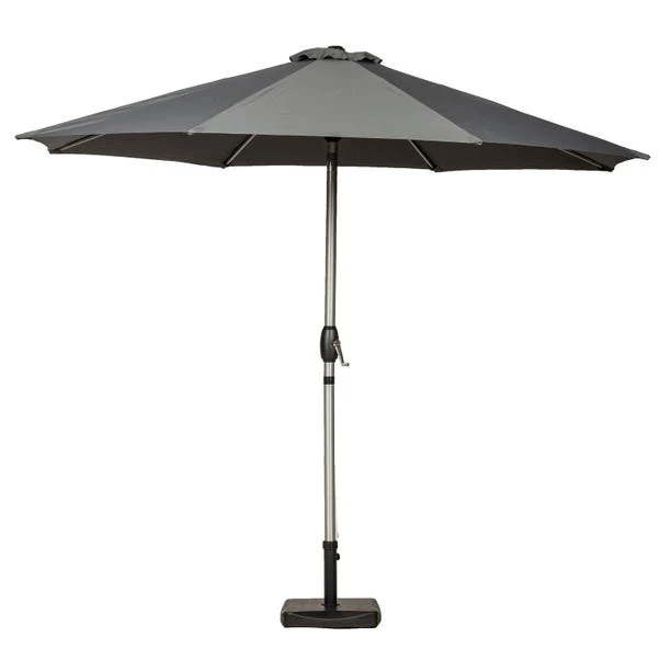 3m Royal Craft Brushed Aluminium Crank And Tilt Parasol 8 3m Royal Craft Brushed Aluminium Crank And Tilt Parasol - Image 8