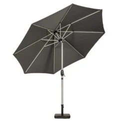 3m Royal Craft Brushed Aluminium Crank And Tilt Parasol 21 3m Royal Craft Brushed Aluminium Crank And Tilt Parasol -Tower Garden Outlet Store 30649992 alt01