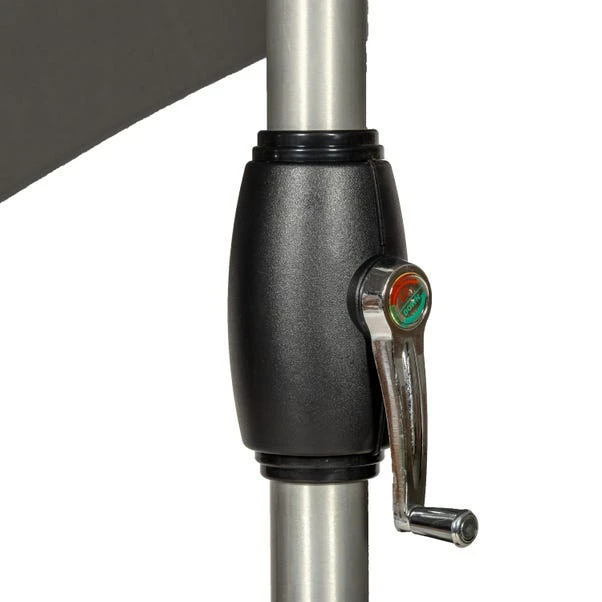 3m Royal Craft Brushed Aluminium Crank And Tilt Parasol 10 3m Royal Craft Brushed Aluminium Crank And Tilt Parasol - Image 10
