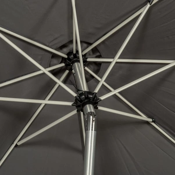 3m Royal Craft Brushed Aluminium Crank And Tilt Parasol 13 3m Royal Craft Brushed Aluminium Crank And Tilt Parasol - Image 13