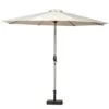 3m Royal Craft Brushed Aluminium Crank And Tilt Parasol