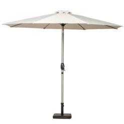 3m Royal Craft Brushed Aluminium Crank And Tilt Parasol