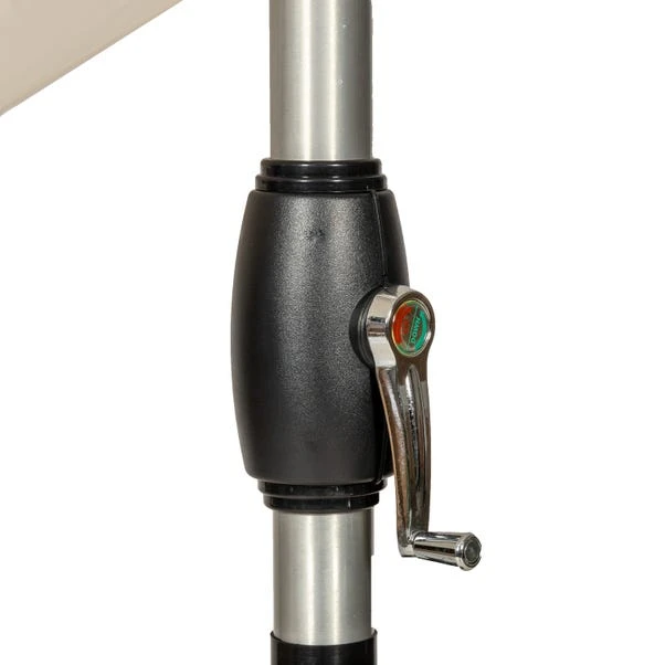 3m Royal Craft Brushed Aluminium Crank And Tilt Parasol 3 3m Royal Craft Brushed Aluminium Crank And Tilt Parasol - Image 3