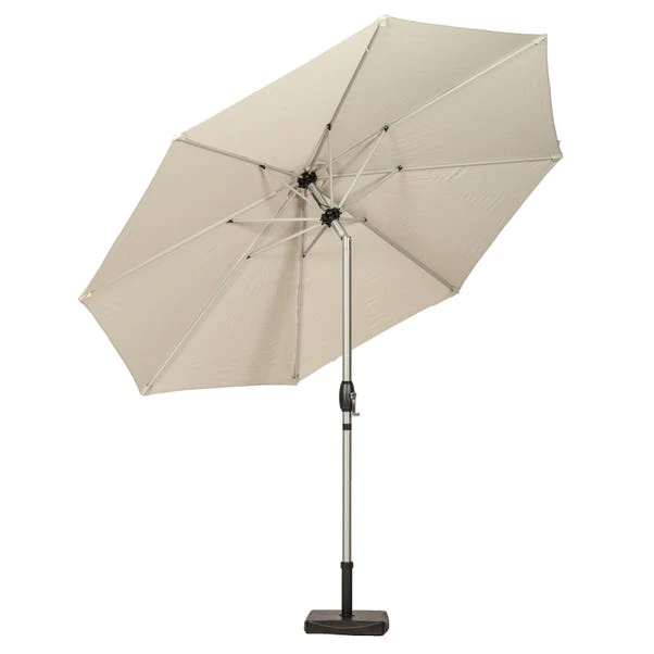 3m Royal Craft Brushed Aluminium Crank And Tilt Parasol 5 3m Royal Craft Brushed Aluminium Crank And Tilt Parasol - Image 5
