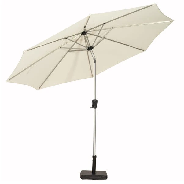 3m Royal Craft Brushed Aluminium Crank And Tilt Parasol 6 3m Royal Craft Brushed Aluminium Crank And Tilt Parasol - Image 6