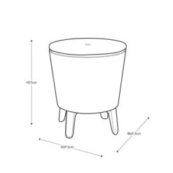 Keter Cool Bar Ice Bucket Table With Lights -Tower Garden Outlet Store 30695572 alt09