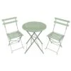 Heritage 2 Seater Green Folding Metal Bistro Set