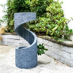 Outdoor Spiral Water Feature -Tower Garden Outlet Store 30707954