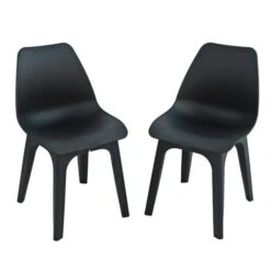 Eolo Pack Of 2 Matte Chairs -Tower Garden Outlet Store 30725516