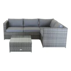 Rattan Grey Corner Sofa And Coffee Table -Tower Garden Outlet Store 30726005 alt02