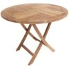 Teak Wooden 4 Seater Round Table