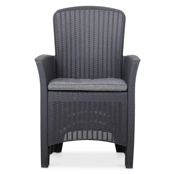 Faro 2 Seater Black Bistro Set 7 Faro 2 Seater Black Bistro Set - Image 7