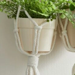 Macrame Double Hanging Ceramic Plant Pot -Tower Garden Outlet Store 30732436 alt03