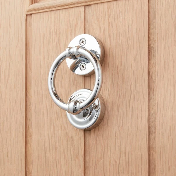 Traditional Chrome Door Knocker 2 Traditional Chrome Door Knocker - Image 2