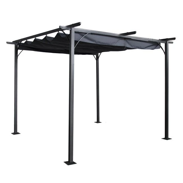 Prague 3.5m X 3.5m Grey Pergola 1 Prague 3.5m X 3.5m Grey Pergola