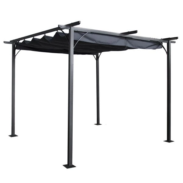 Prague 3.5m X 3.5m Grey Pergola 2 Prague 3.5m X 3.5m Grey Pergola - Image 2