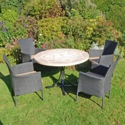 Provence Dining Table With 4 Stockholm Black Chairs Set 13 Provence Dining Table With 4 Stockholm Black Chairs Set -Tower Garden Outlet Store 30760658 alt03