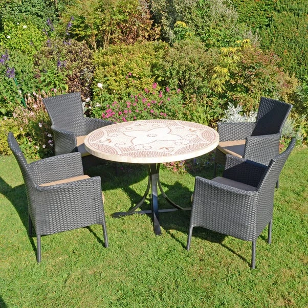 Provence Dining Table With 4 Stockholm Black Chairs Set 4 Provence Dining Table With 4 Stockholm Black Chairs Set - Image 4