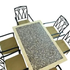 Wilmington Dining Table With 6 Ascot Chairs Set -Tower Garden Outlet Store 30760659 alt02