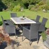 Wilmington Dining Table With 6 Stockholm Chairs Set