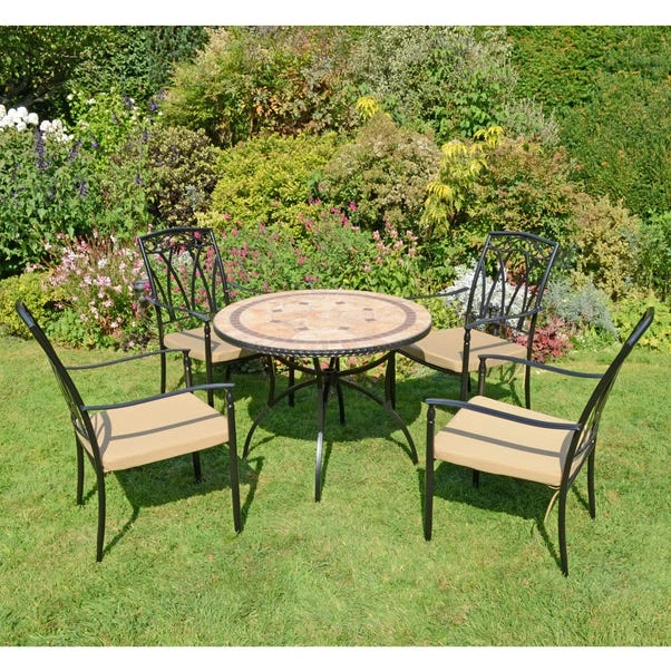 Riverside 91cm Patio Table Set With 4 Austin Chairs 4 Riverside 91cm Patio Table Set With 4 Austin Chairs - Image 4
