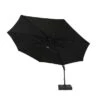 3.5m Deluxe Cantilever Grey Parasol With 100kg Base