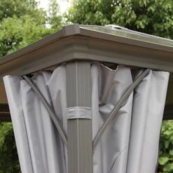 Lugano Polycarbonate 3m X 3m Grey Gazebo -Tower Garden Outlet Store 30763561 alt03