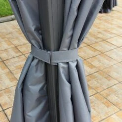 Lugano Polycarbonate 3m X 3m Grey Gazebo -Tower Garden Outlet Store 30763561 alt04