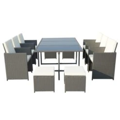 Cannes Grey 10 Seater Cube Set -Tower Garden Outlet Store 30763588 alt05
