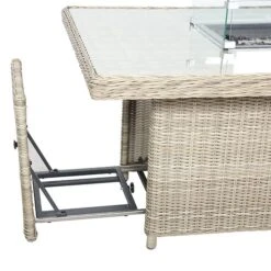 Wentworth 7 Piece Deluxe Modular Corner Lounge Set With Rectangular Firepit -Tower Garden Outlet Store 30763610 alt09