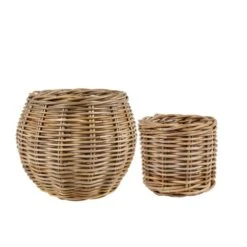 Churchgate Set Of 2 Rattan Planters -Tower Garden Outlet Store 30788937 alt02