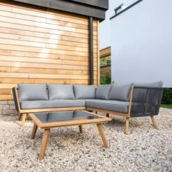 Elements 5 Seater Rope Corner Sofa -Tower Garden Outlet Store 30788993 alt01